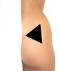 Pain pattern for Tension in the Gluteus Maximus Muscle