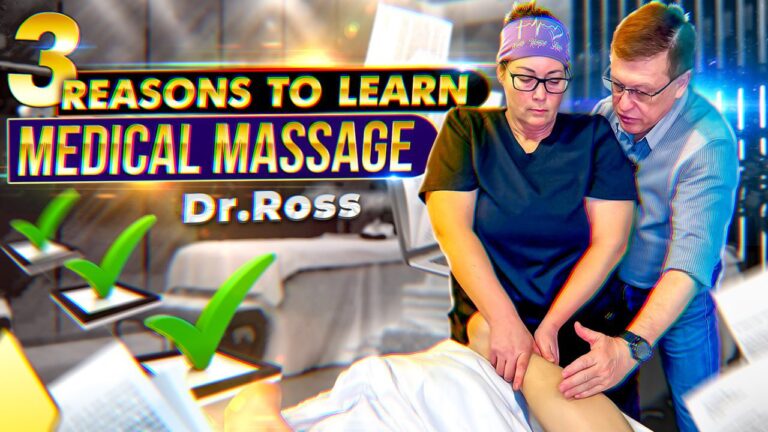 Dr. Ross teaching medical massage techniques