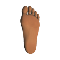 Interactive medical massage body map: foot